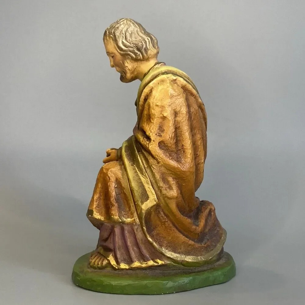 Columbia Statuary Joseph Chalkware Nativity Figure 3.75